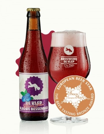 De Klep  ‘Blauwe Schien’ Blauwe Bessenbier 